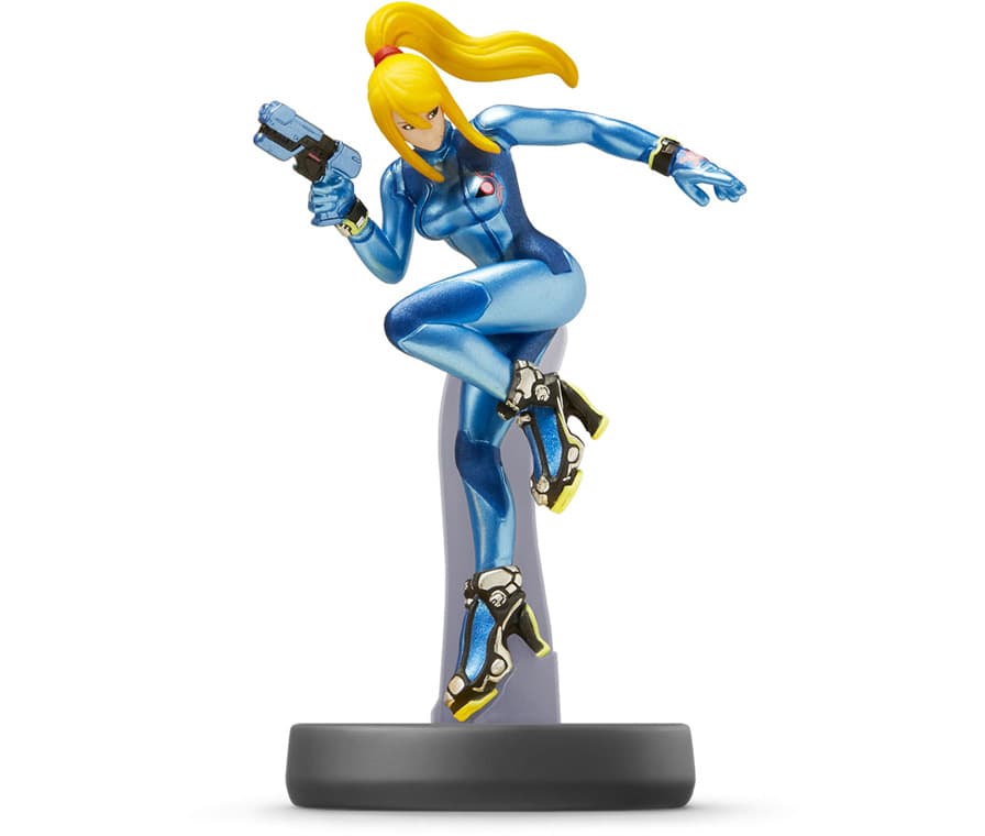 Amiibo No.40 Самус в нуль-костюме (Zero Suit Samus) (Super Smash Bros) (Б/У)