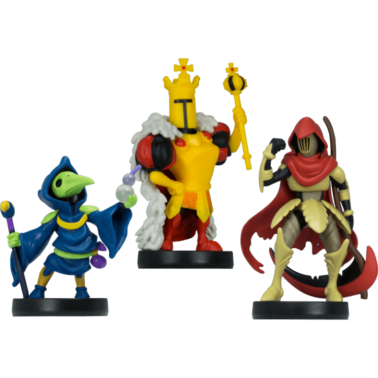 Amiibo Shovel Knight Treasure Trove 3-pack (Plague Knight, Specter Knight, King Knight), (Б/У)
