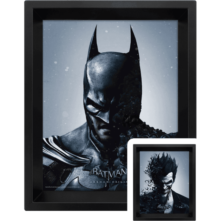 Постер лентикулярный Batman Arkham Origins (Batman/Joker)