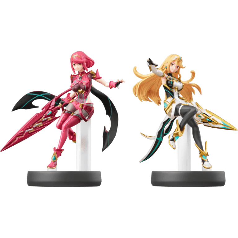 Набор из 2-х фигурок Amiibo No.92 Пайра и Мифра (Pyra and Mythra) (Super Smash Bros)