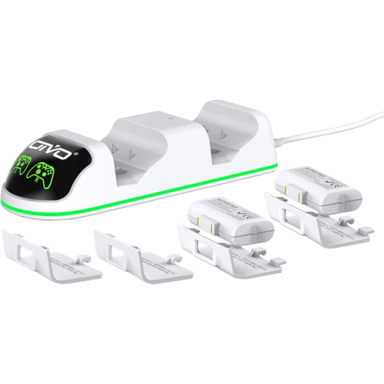 Зарядная станция для 2-x геймпадов + 2 аккумулятора 1300 mAh OIVO (IV-X131W)