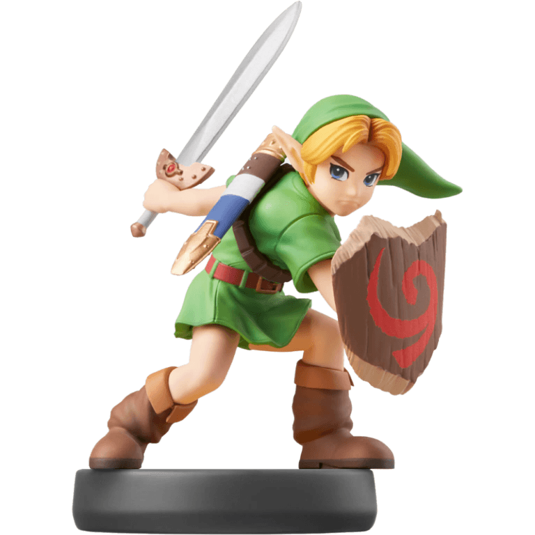 Amiibo No.70 Юный Линк (Young Link) (Super Smash Bros) (Б/У)
