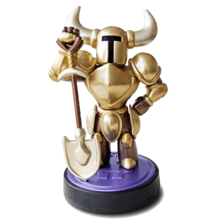 Amiibo Лопатный Рыцарь (Shovel Knight) - Gold Edition (Б/У)