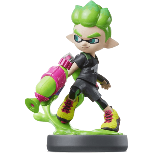 Amiibo Инклинг-мальчик неоново зеленый (Inkling Boy Neon Green) (Splatoon) (Б/У)