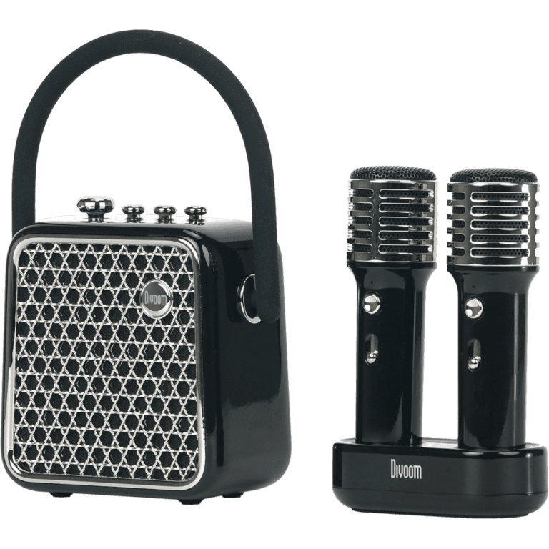 Портативная bluetooth караоке-колонка с двумя микрофонами Divoom Songbird-SE (чёрный)