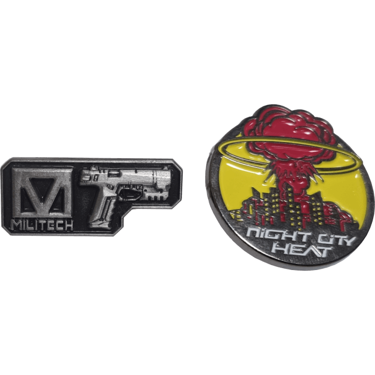 Металлические значки Cyberpunk 2077