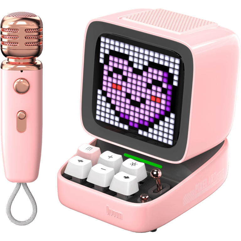 Портативная колонка с микрофоном Divoom Ditoo Mic (розовый)