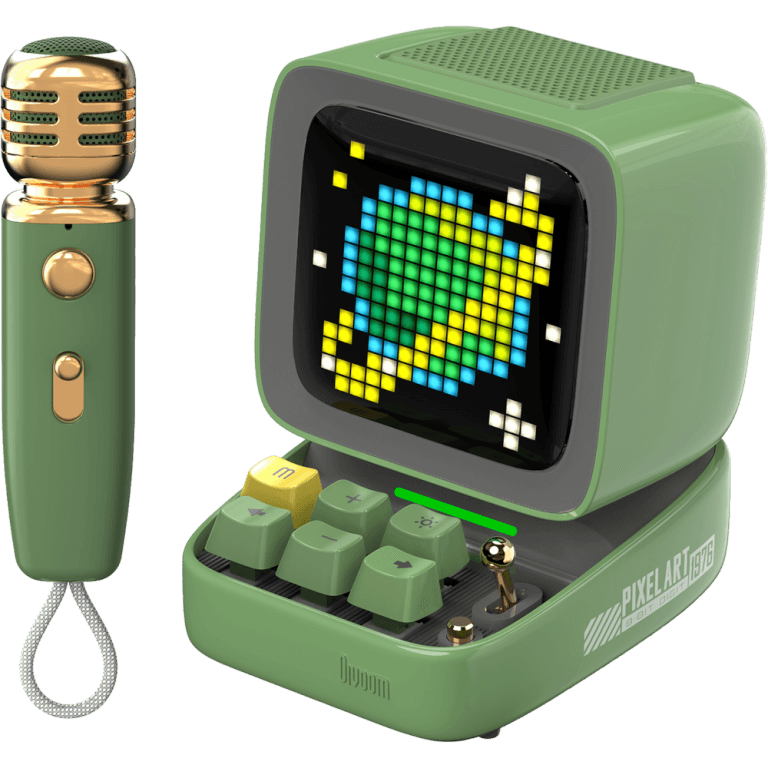 Портативная колонка с микрофоном Divoom Ditoo Mic (зелёный)
