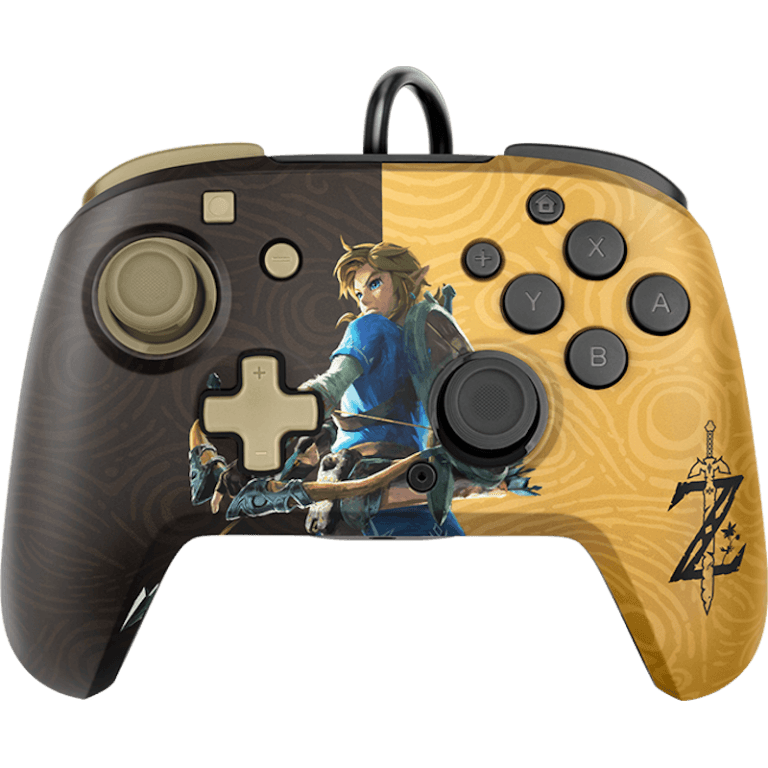 Проводной Джойстик Faceoff™ Deluxe+ Audio Wired Controller - Hyrule Hero Link (Б/У)