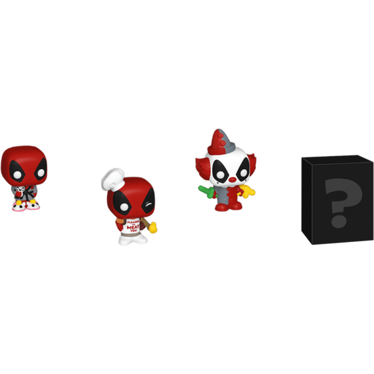 Фигурка Funko Bitty POP! Marvel: Deadpool: Backyard Griller + Clown + Bedtime + Mystery (4 Pack)