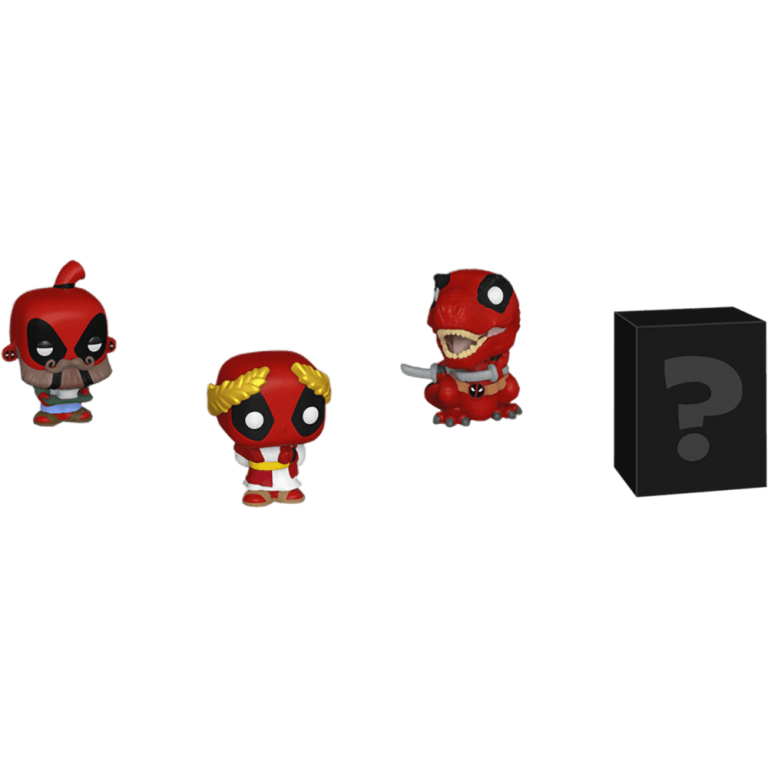 Фигурка Funko Bitty POP! Marvel: Deadpool: Dinopool + Barista + Roman Senator + Mystery (4 Pack)