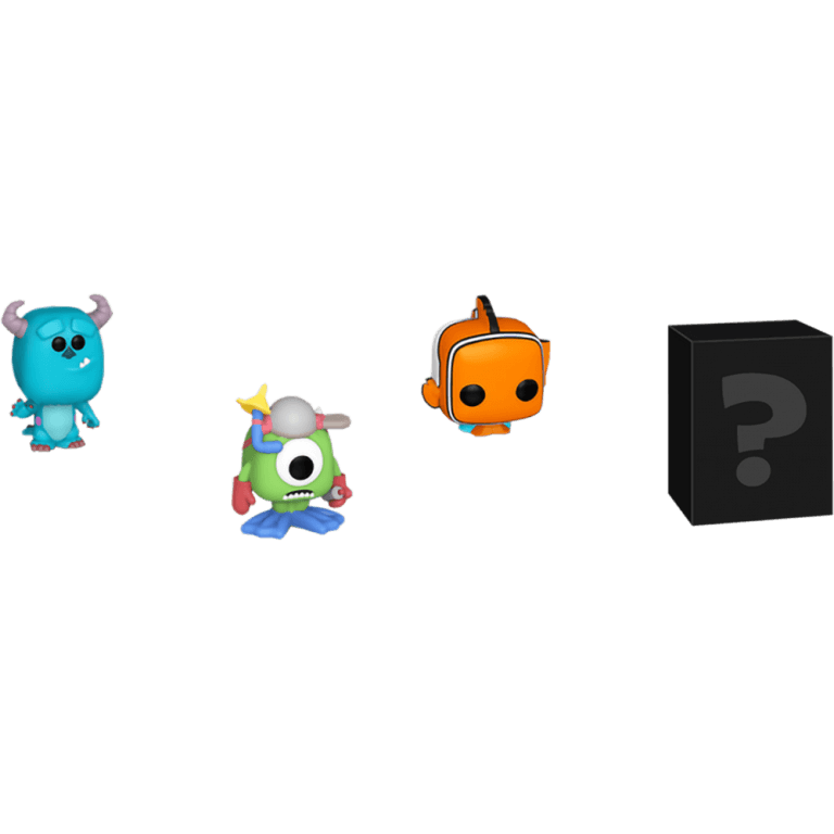 Фигурка Funko Bitty POP! Pixar: Sulley + Mike Wazowski + Nemo + Mystery (4 Pack)