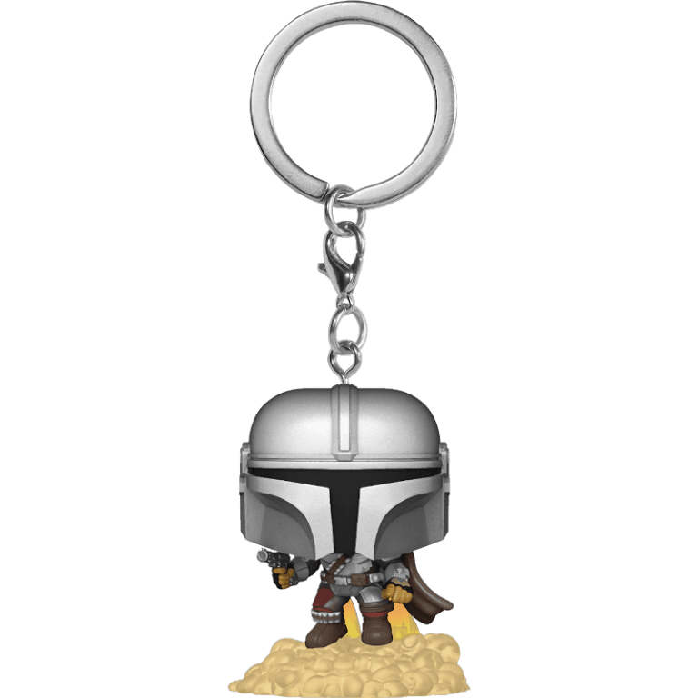 Брелок Funko Pocket POP! Star Wars: Mandalorian: Mandalorian with Blaster