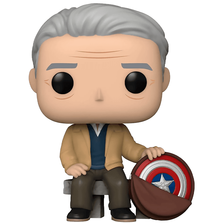 Фигурка Funko POP! Bobble Marvel Avengers Endgame Old Man Steve (Year Of The Shield) (Exc) 55481 #915