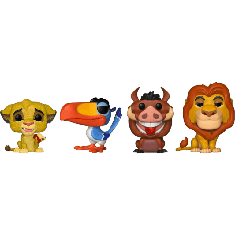 Фигурка Funko POP! Disney: The Lion King: Simba(DGLT)/Zazu/Pumbaa/Mufasa (4 Pack)