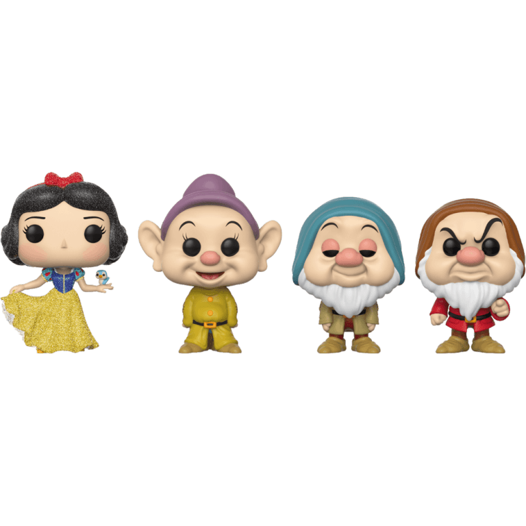 Фигурка Funko POP! Disney: Snow White: Snow White(DGLT)/Dopey/Sleepy/Grumpy (4 Pack)