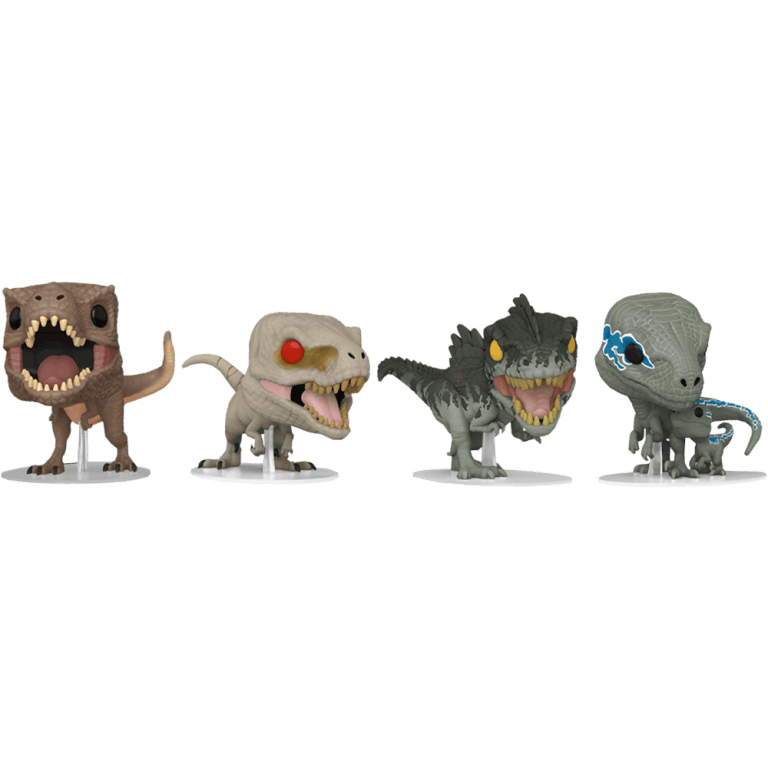 Фигурка Funko POP! Movies: Jurassic World 3: Tyrannosaurus/Atrociraptor/Giganotosaurus/Velociraptor (4 Pack)