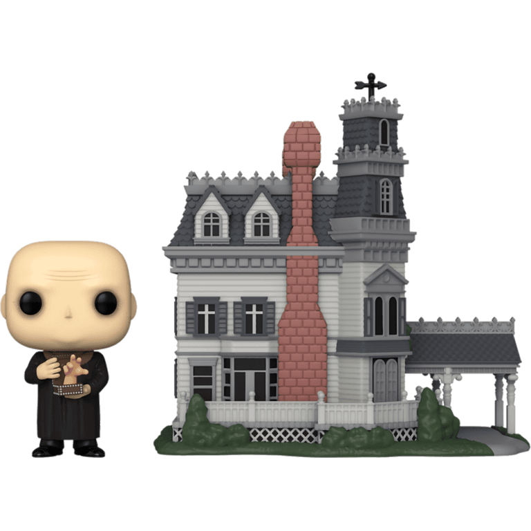 Фигурка Funko POP! Town: The Addams Family: Uncle Fester & Addams Family Mansion #40