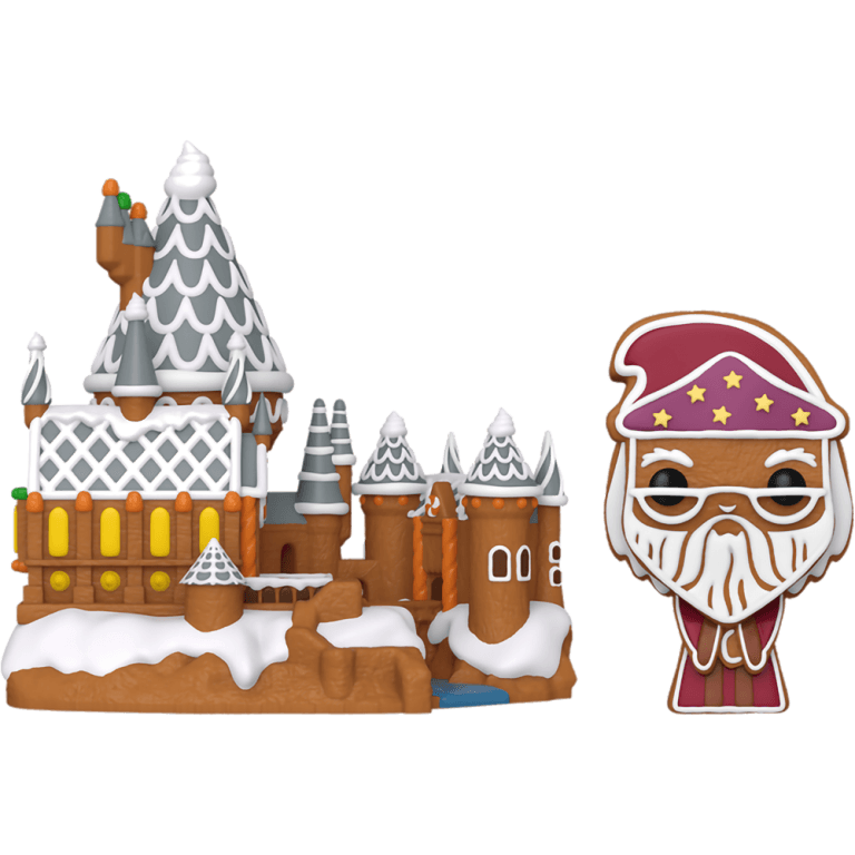 Фигурка Funko POP! Town: Harry Potter: Gingerbread Albus Dumbledore and Hogwarts #42