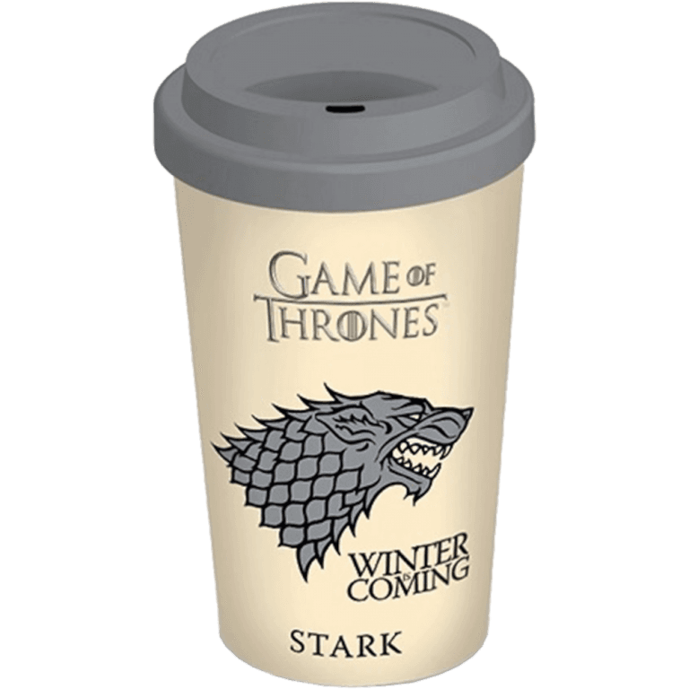 Кружка с крышкой Game of Thrones: Stark (Winter is Coming)
