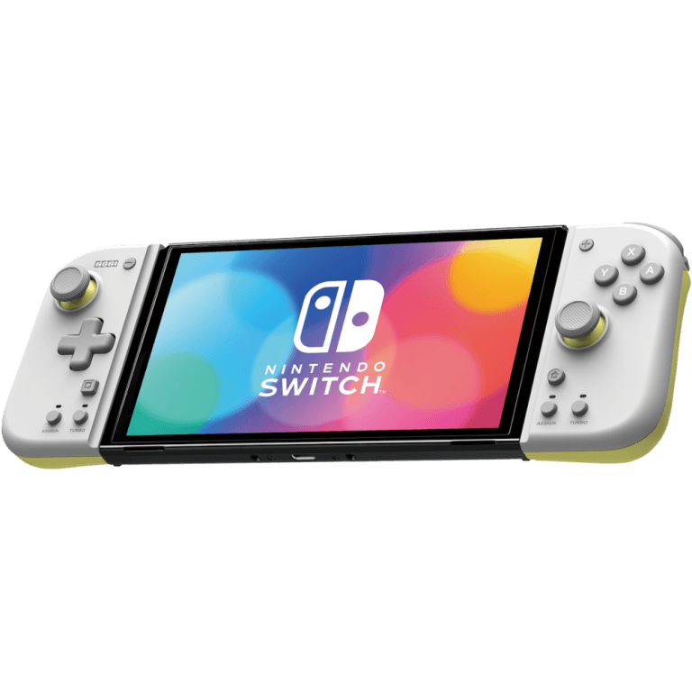 Hori Split Pad Compact – Light Gray & Yellow (Б/У)