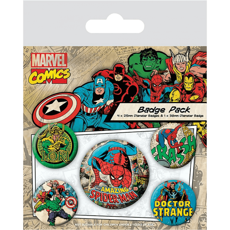 Набор значков Marvel Comics: Amazing Spider-Man (5 шт.)