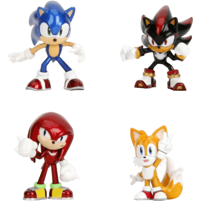 Набор фигурок Metalfigs Sonic the Hedgehog: Sonic + Shadow + Tails + Knuckles 4шт