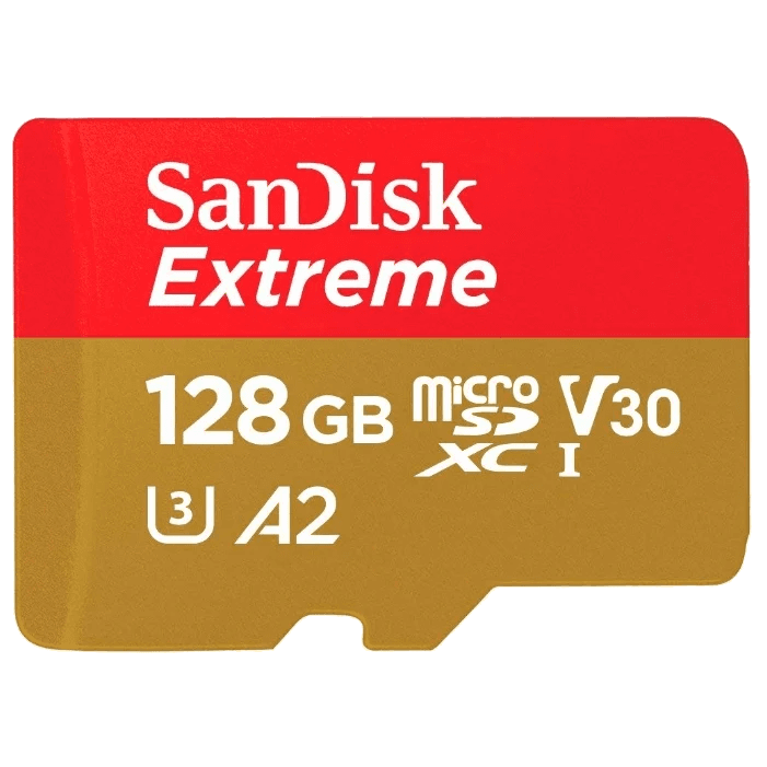 Карта памяти MicroSD 128GB SanDisk Class 10 Extreme (R/W 190/90 MB/s)