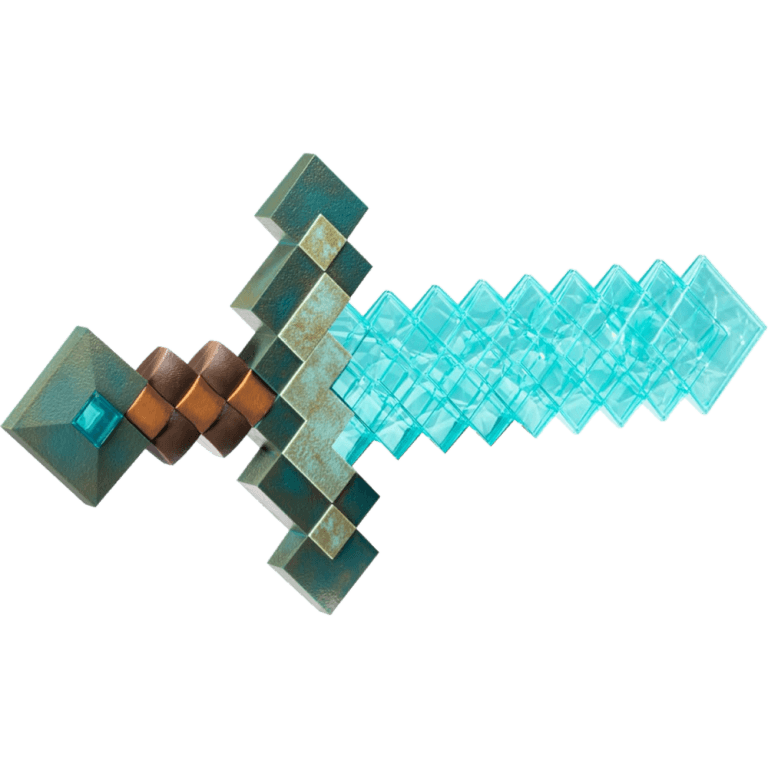 Меч Minecraft Алмазный