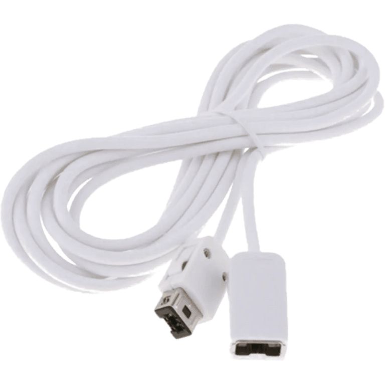 Кабель удлинитель для геймпадов Mini NES и Mini SNES, белый (Б/У)
