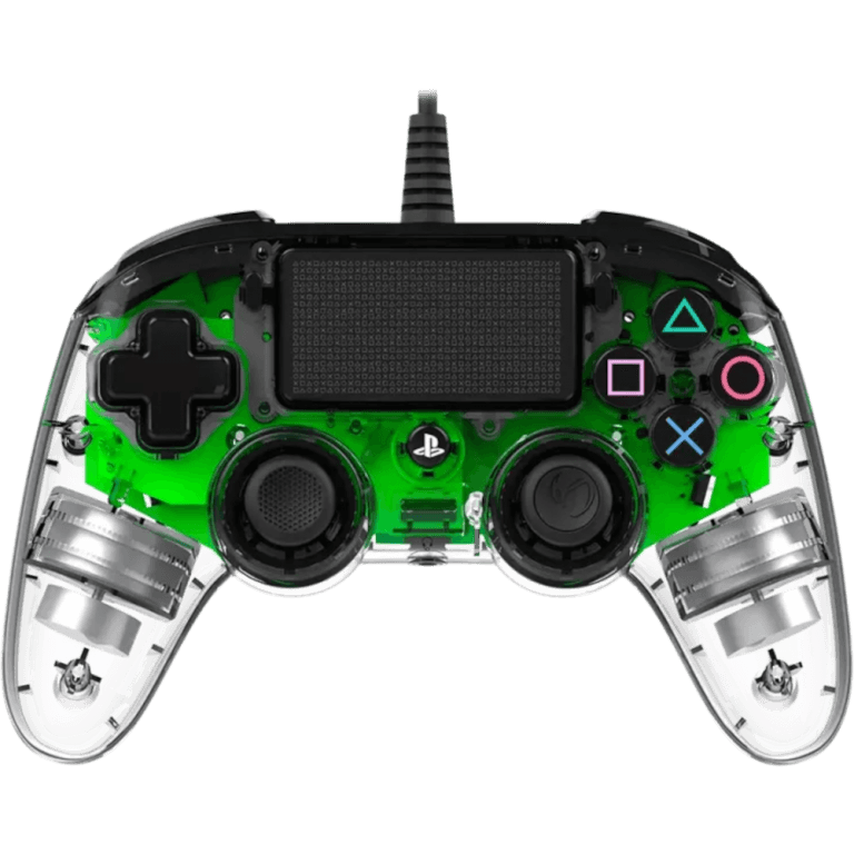 Проводной геймпад Nacon Wired Illuminated Compact Controller, green (PS4/PC)