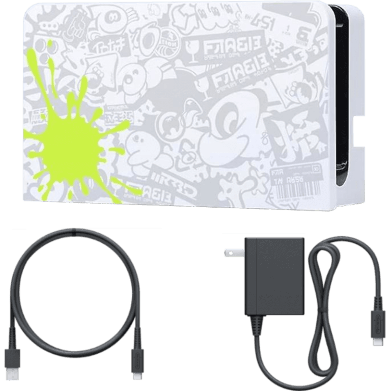 Док-станция и аксессуары Nintendo Switch Dock Set - Splatoon 3 Edition, (Б/У)