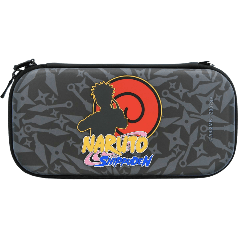 Чехол и защитное стекло для Nintendo Switch Lite 3D Logo Naruto кунаи и сюрикены
