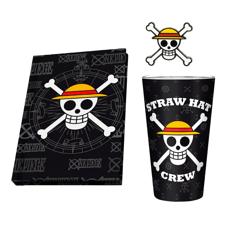 Набор подарочный One Piece Ван-Пис Бокал 400ml + значок + Записная книжка