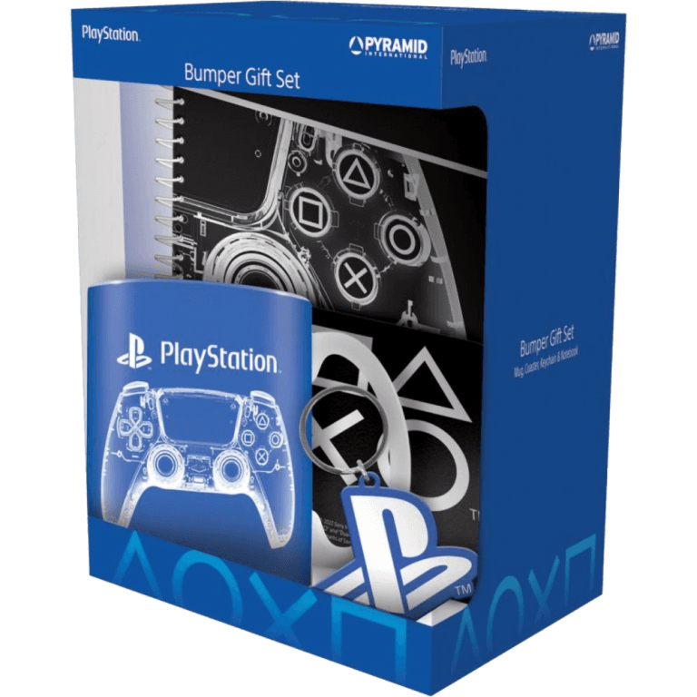 Набор подарочный Playstation (кружка + подстаканник + брелок + блокнот)