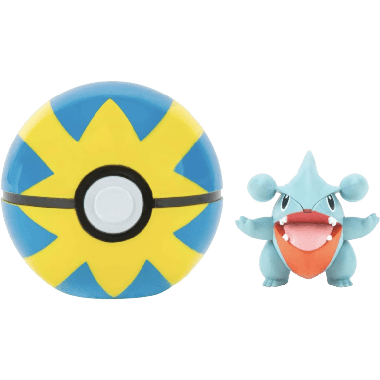 Фигурка и покебол Pokemon Clip n' Go - Gible & Quick Ball