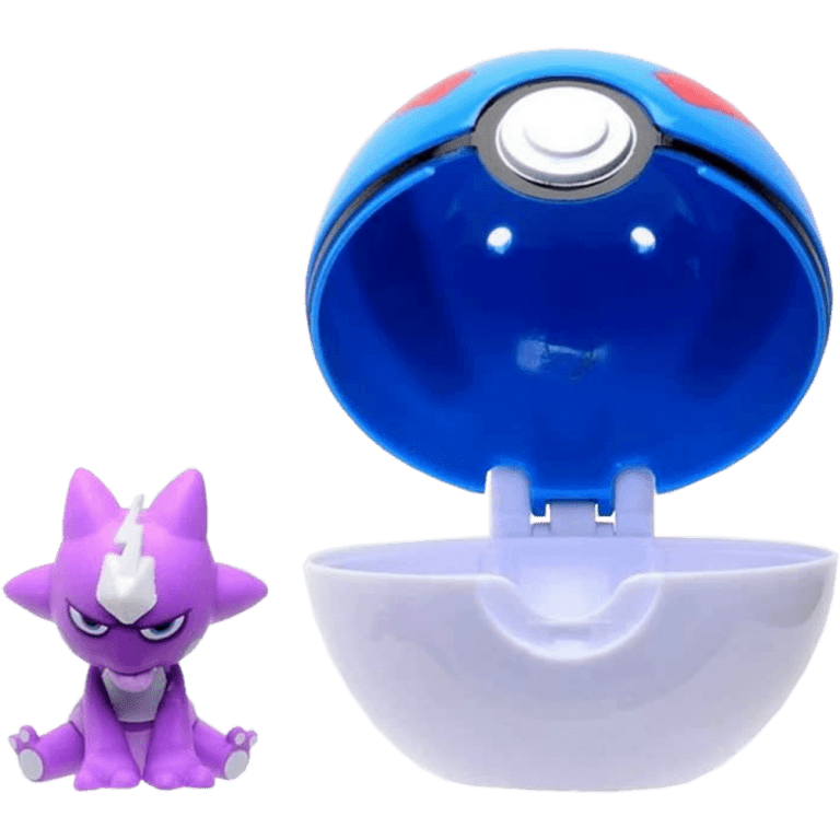 Фигурка и покебол Pokemon Clip n' Go - Toxel & Great Ball
