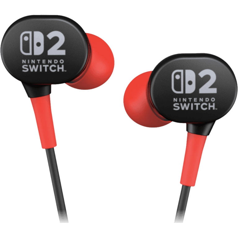 Проводная гарнитура-вкладыши PowerA Wired Earbuds for Nintendo Switch 2 (black/red)