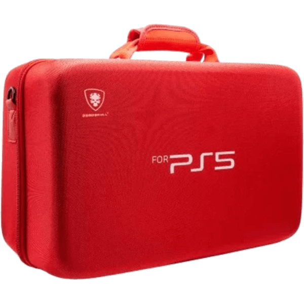 Сумка для консоли и геймпадов PS5 Dead Skull Red