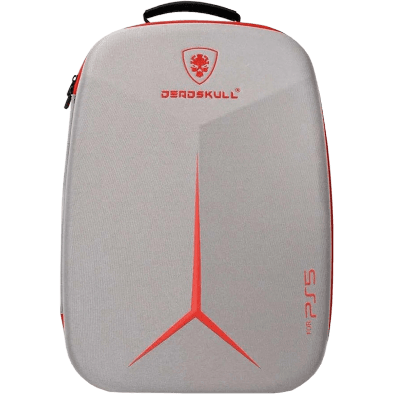 Рюкзак для консоли и геймпадов PS5 DeadSkull Grey-Red