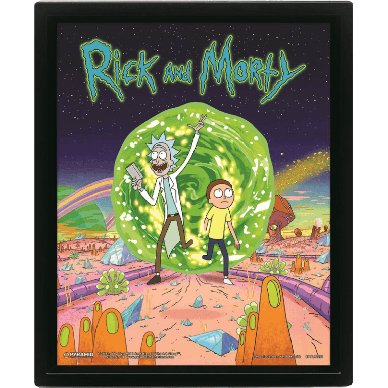 Постер лентикулярный Rick & Morty (Portal)