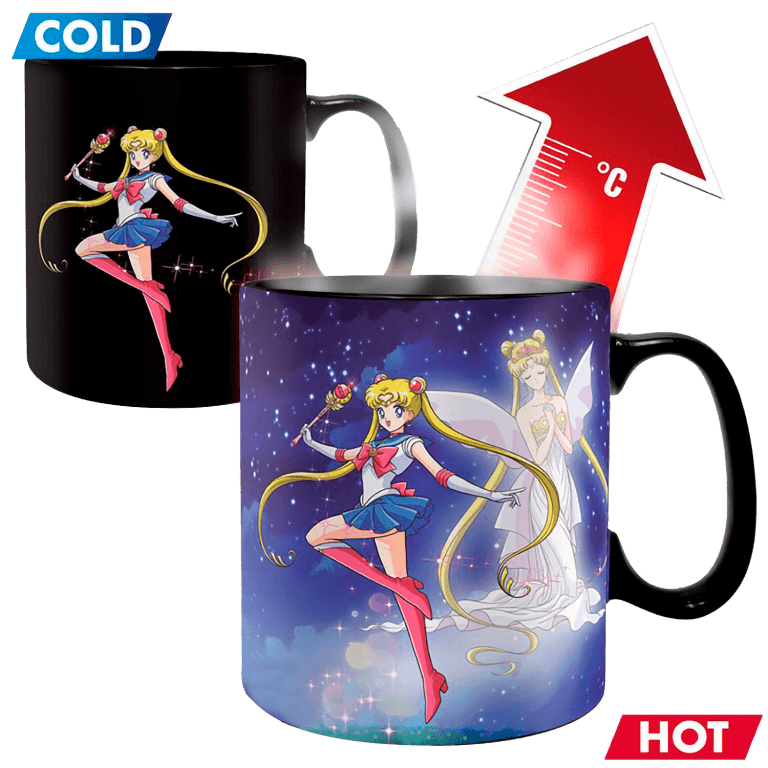 Кружка Sailor Moon Sailor & Chibi Heat Change 460 ml