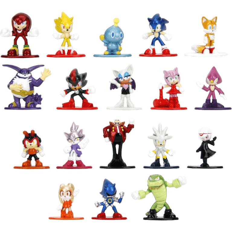 Набор Фигурок Sonic The Hedgehog, Nano Metalfigs - Series 1 - (4 см.) (18 шт.)