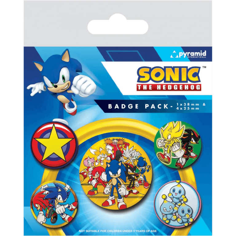 Набор значков Sonic The Hedgehog: Speed Team (5 шт.)