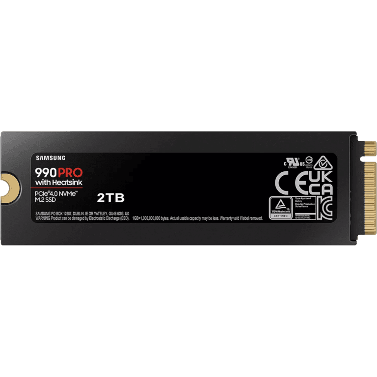Внутренний SSD накопитель Samsung 990 Pro PCIe 4.0 M.2 NVMe 2TB с радиатором