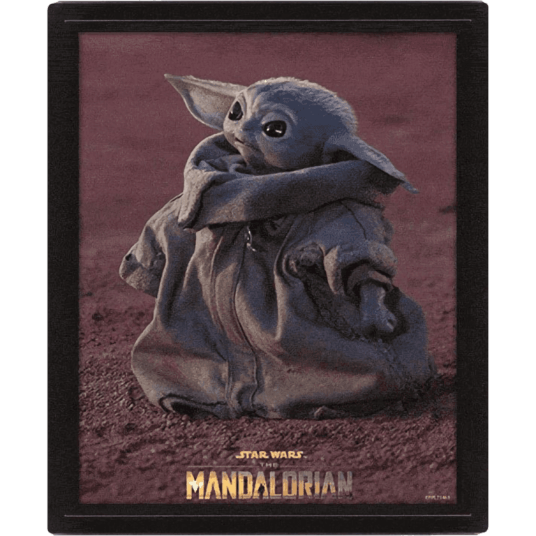 Постер лентикулярный Star Wars: The Mandalorian (Grogu)