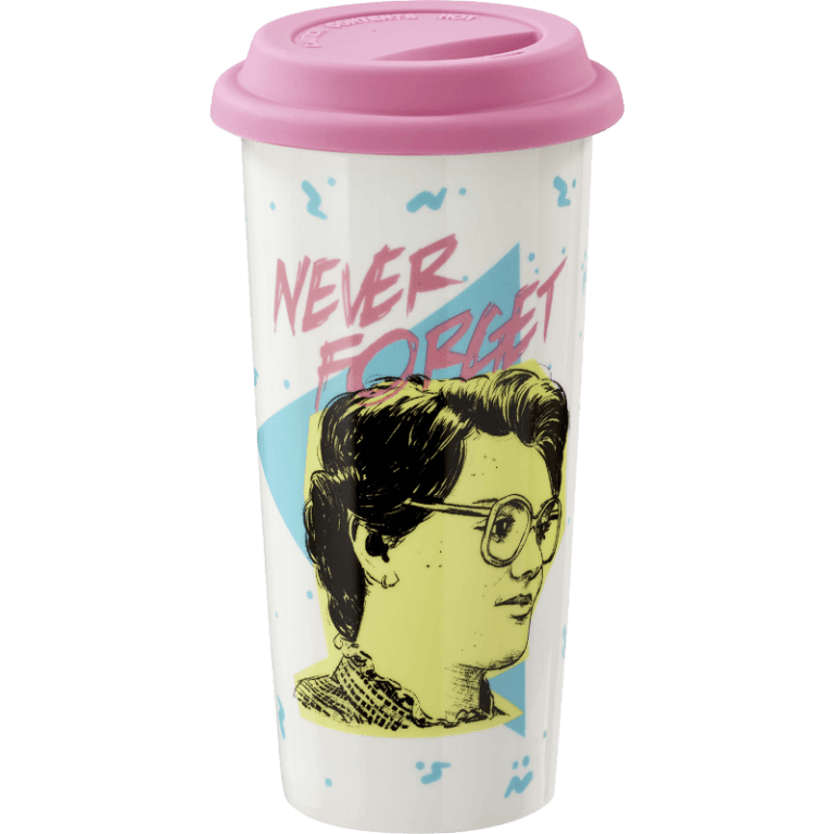 Кружка с крышкой Stranger Things: Never Forget