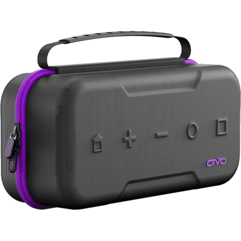 Чехол Switch/Oled Model Hard Shell Dockable Protective Case, черный/пурпурный (IV-SW188)