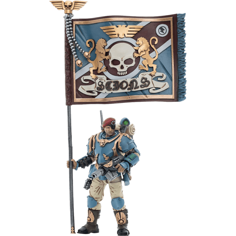 Фигурка Warhammer 40K: Astra Militarum Tempestus Scions Command Squad 55th Kappic Eagles Banner Bearer