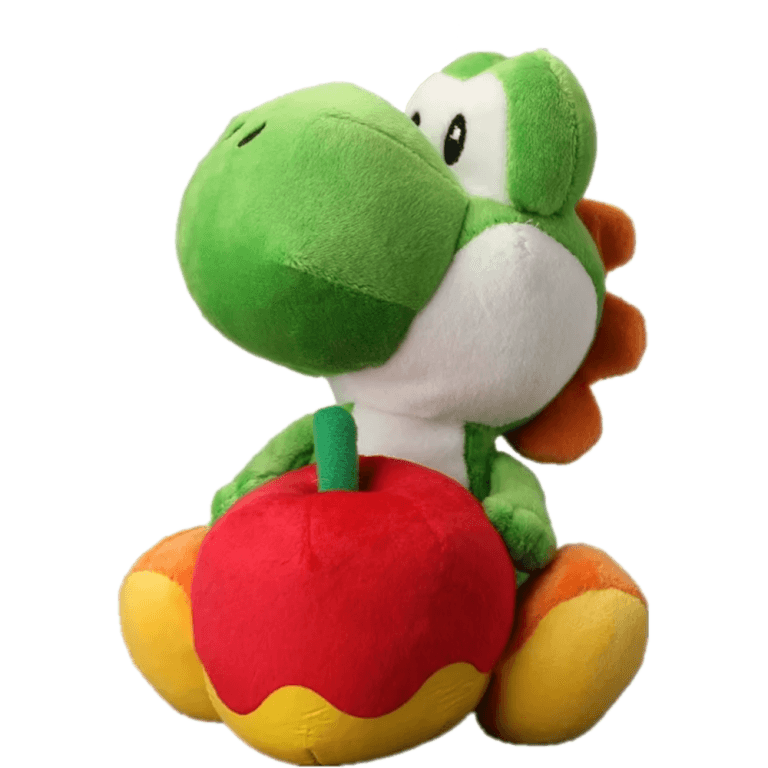 Плюшевая игрушка Yoshi With Apple Plush Doll 8" (Nintendo Club)